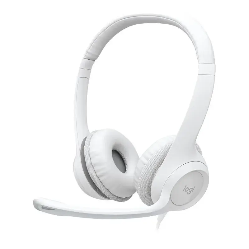 Logitech USB Headset H390 – Blanc