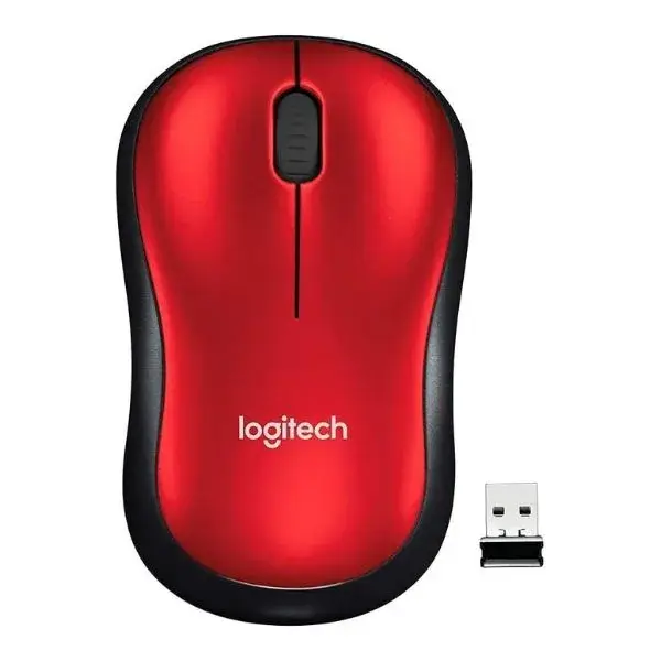 Logitech Wireless Mouse M185 – Red