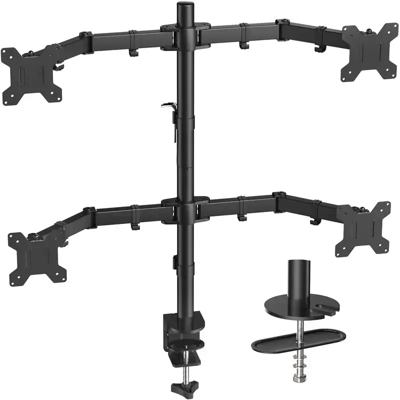Support Ecran Pc Pour 4 Moniteurs De 13" - 27" Z044
