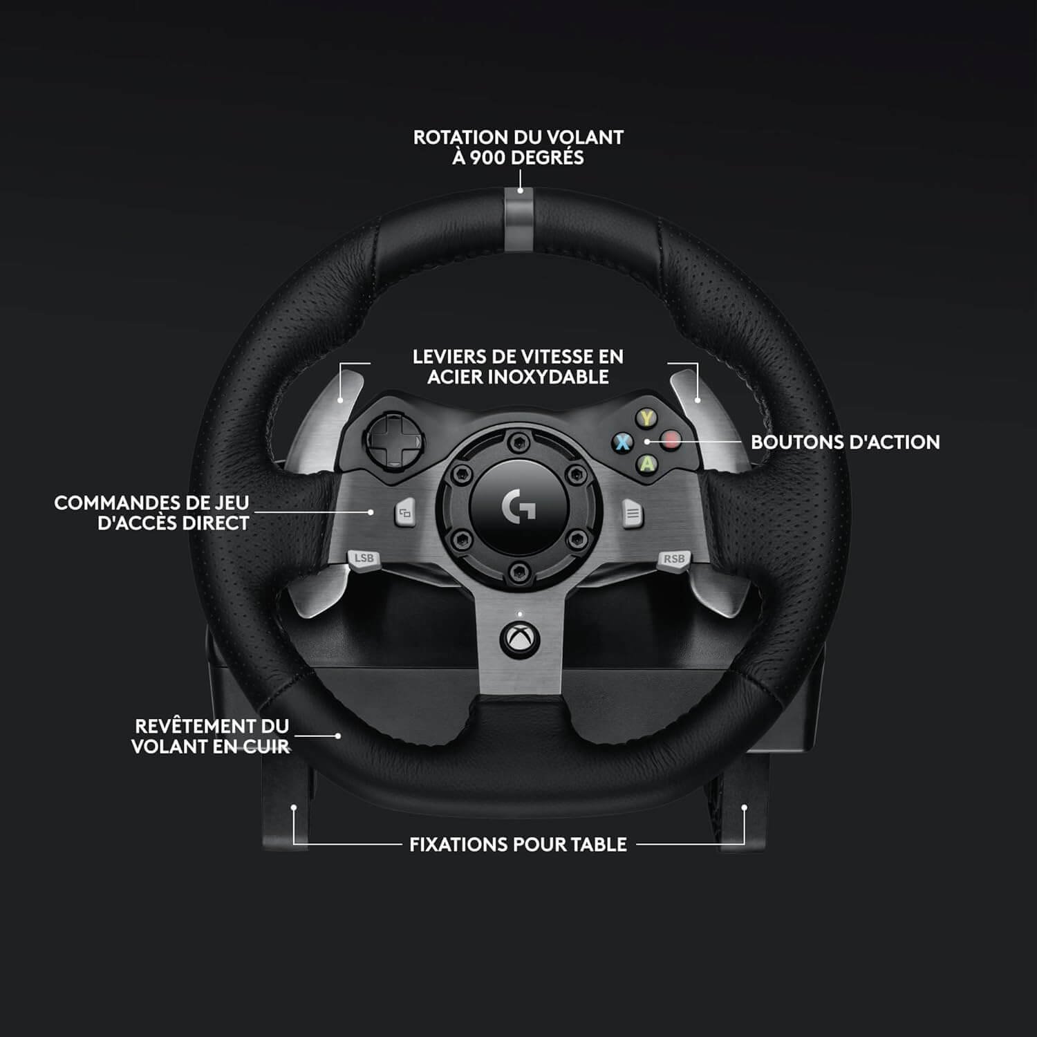 Logitech G920 Driving Force + Driving Force Shifter - Vue 6