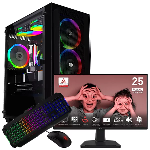 SETUP GAMER R5 3400G-VEGA 11/8Go + CL25FF + HPG200