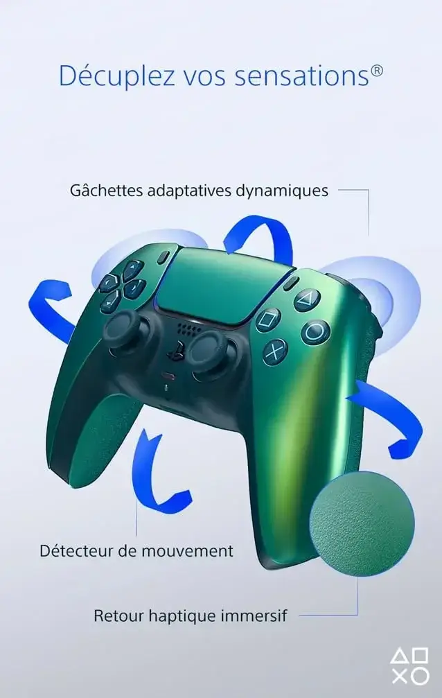 Manette PS5 DualSense Sony Sans Fil – Chroma Teal - Vue 3