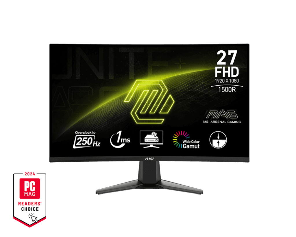 MSI Optix G27C4X 27″ 250Hz Freesync Curved | Monitors